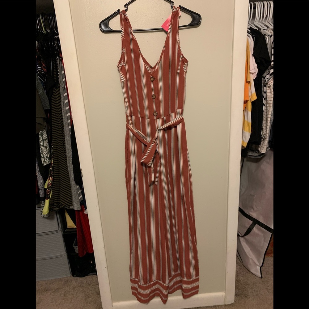 Striped jumpsuit